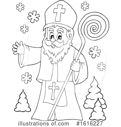 Royalty-Free (RF) Saint Nicholas Clipart Illustration by visekart - Stock Sample #1616227