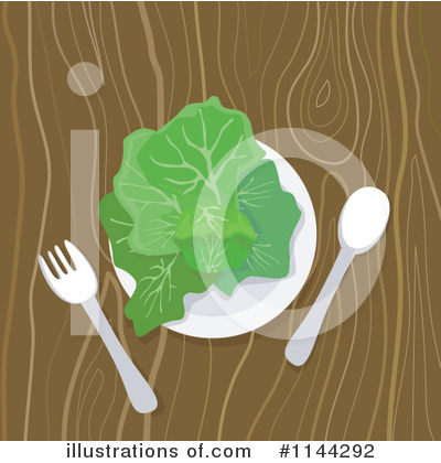 Royalty-Free (RF) Salad Clipart Illustration by patrimonio - Stock Sample #1144292
