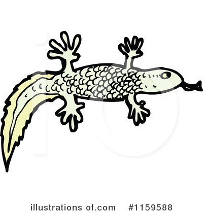 Royalty-Free (RF) Salamander Clipart Illustration by lineartestpilot - Stock Sample #1159588