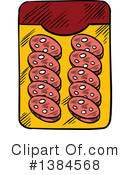 Salami Clipart #1384568 by Vector Tradition SM