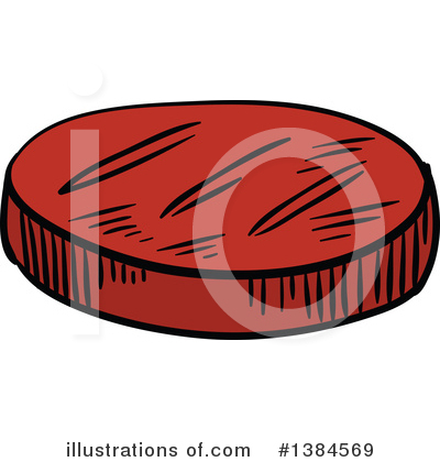 Royalty-Free (RF) Salami Clipart Illustration by Vector Tradition SM - Stock Sample #1384569