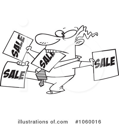 Royalty-Free (RF) Sales Clipart Illustration by toonaday - Stock Sample #1060016