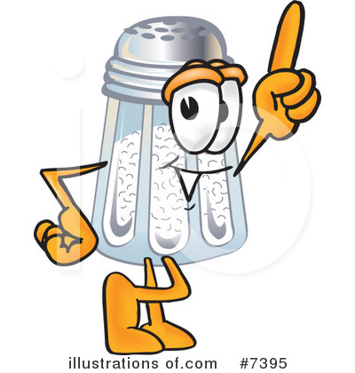 Royalty-Free (RF) Salt Shaker Clipart Illustration by Mascot Junction - Stock Sample #7395