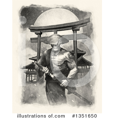 Royalty-Free (RF) Samurai Clipart Illustration by Tonis Pan - Stock Sample #1351650