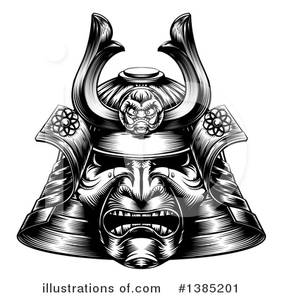 Samurai Clipart #1385201 by AtStockIllustration