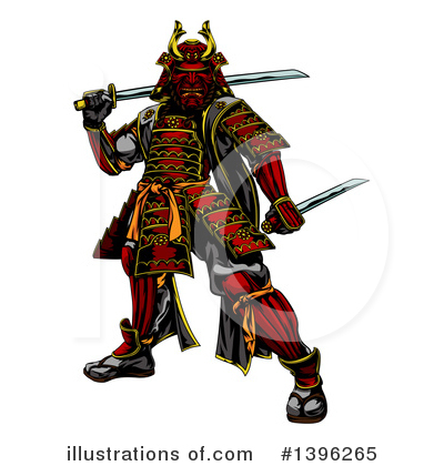 Royalty-Free (RF) Samurai Clipart Illustration by AtStockIllustration - Stock Sample #1396265