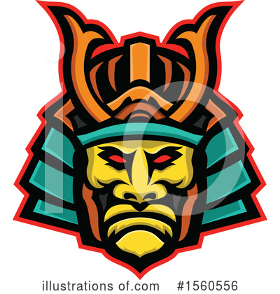 Royalty-Free (RF) Samurai Clipart Illustration by patrimonio - Stock Sample #1560556