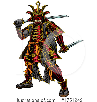 Royalty-Free (RF) Samurai Clipart Illustration by AtStockIllustration - Stock Sample #1751242