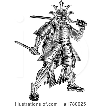 Samurai Clipart #1780025 by AtStockIllustration