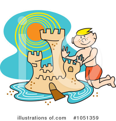 Sand Castle Clipart #1051359 by Andy Nortnik