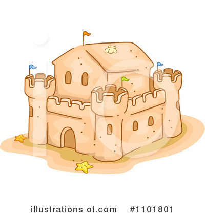 Sand Castle Clipart #1101801 by BNP Design Studio