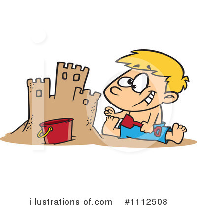 Sand Castle Clipart #1112508 by toonaday