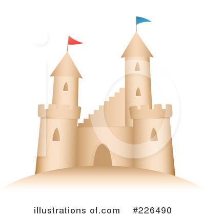 Royalty-Free (RF) Sand Castle Clipart Illustration by TA Images - Stock Sample #226490