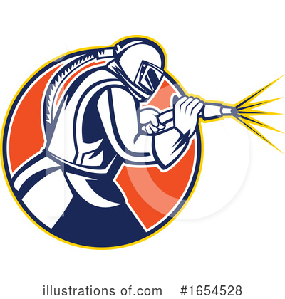 Royalty-Free (RF) Sandblaster Clipart Illustration by patrimonio - Stock Sample #1654528