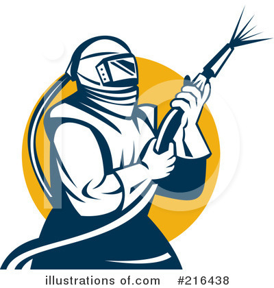 Royalty-Free (RF) Sandblasting Clipart Illustration by patrimonio - Stock Sample #216438