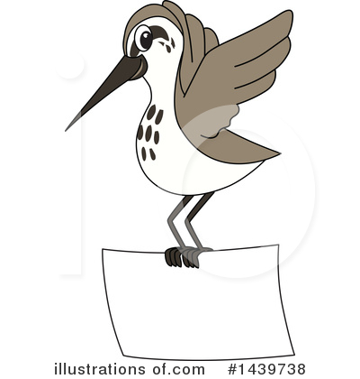 Royalty-Free (RF) Sandpiper Mascot Clipart Illustration by Mascot Junction - Stock Sample #1439738