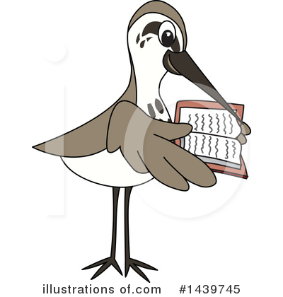 Royalty-Free (RF) Sandpiper Mascot Clipart Illustration by Mascot Junction - Stock Sample #1439745