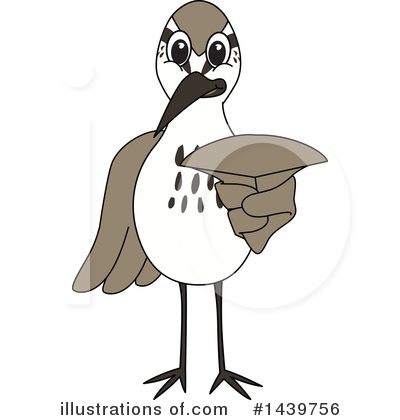 Sandpiper Mascot Clipart #1439756 by Mascot Junction