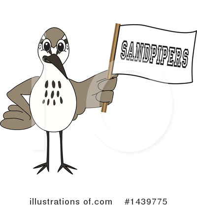 Royalty-Free (RF) Sandpiper Mascot Clipart Illustration by Mascot Junction - Stock Sample #1439775