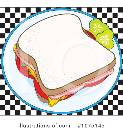 Royalty-Free (RF) Sandwich Clipart Illustration by Maria Bell - Stock Sample #1075145