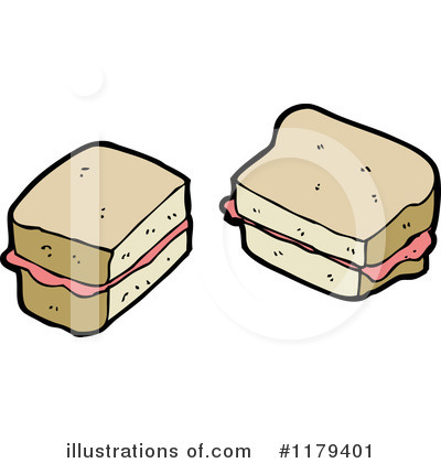 Royalty-Free (RF) Sandwich Clipart Illustration by lineartestpilot - Stock Sample #1179401