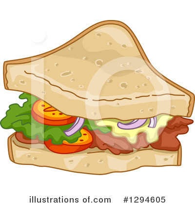 Royalty-Free (RF) Sandwich Clipart Illustration by BNP Design Studio - Stock Sample #1294605