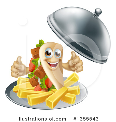 Kebab Clipart #1355543 by AtStockIllustration