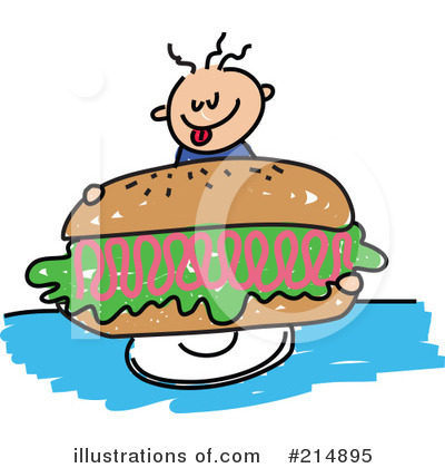 Royalty-Free (RF) Sandwich Clipart Illustration by Prawny - Stock Sample #214895