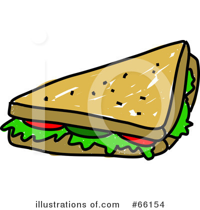 Royalty-Free (RF) Sandwich Clipart Illustration by Prawny - Stock Sample #66154