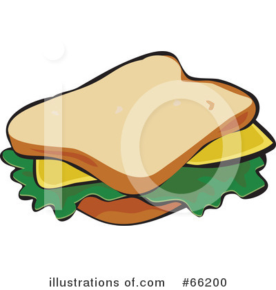 Royalty-Free (RF) Sandwich Clipart Illustration by Prawny - Stock Sample #66200