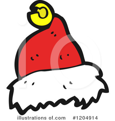Royalty-Free (RF) Santa Cap Clipart Illustration by lineartestpilot - Stock Sample #1204914