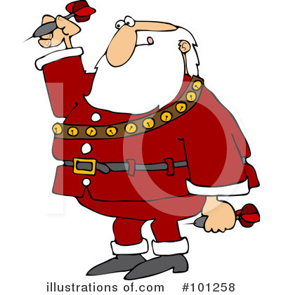 Royalty-Free (RF) Santa Clipart Illustration by djart - Stock Sample #101258