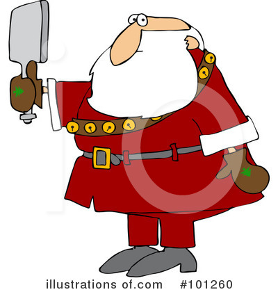 Royalty-Free (RF) Santa Clipart Illustration by djart - Stock Sample #101260