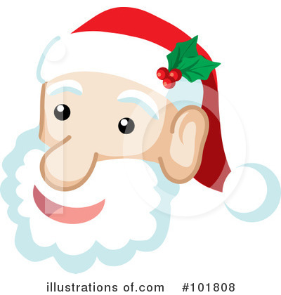 Royalty-Free (RF) Santa Clipart Illustration by Rosie Piter - Stock Sample #101808