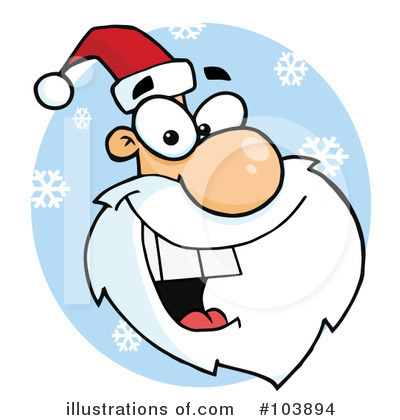 Royalty-Free (RF) Santa Clipart Illustration by Hit Toon - Stock Sample #103894