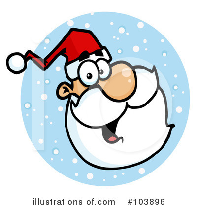 Royalty-Free (RF) Santa Clipart Illustration by Hit Toon - Stock Sample #103896