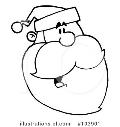 Royalty-Free (RF) Santa Clipart Illustration by Hit Toon - Stock Sample #103901