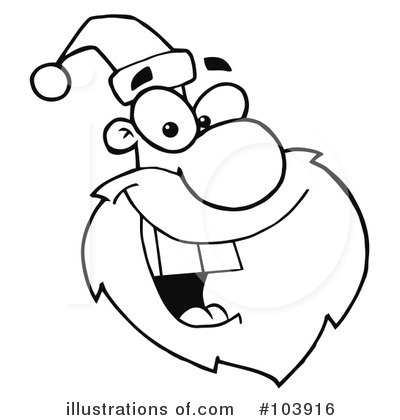 Royalty-Free (RF) Santa Clipart Illustration by Hit Toon - Stock Sample #103916