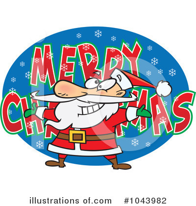 Royalty-Free (RF) Santa Clipart Illustration by toonaday - Stock Sample #1043982