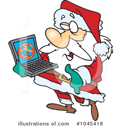 Royalty-Free (RF) Santa Clipart Illustration by toonaday - Stock Sample #1045418
