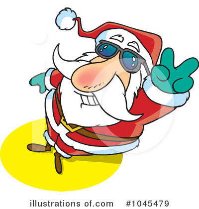 Royalty-Free (RF) Santa Clipart Illustration by toonaday - Stock Sample #1045479