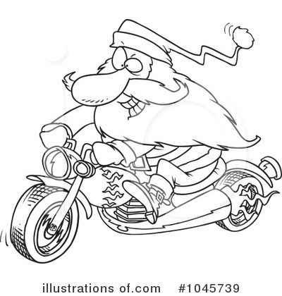 Motorcycle Clipart #1045739 by toonaday