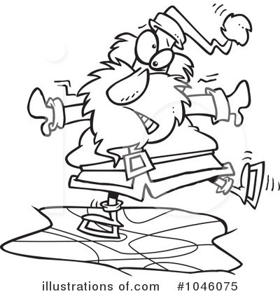 Royalty-Free (RF) Santa Clipart Illustration by toonaday - Stock Sample #1046075