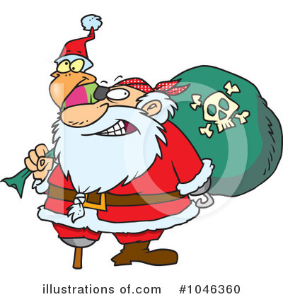 Royalty-Free (RF) Santa Clipart Illustration by toonaday - Stock Sample #1046360