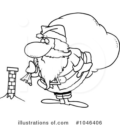 Royalty-Free (RF) Santa Clipart Illustration by toonaday - Stock Sample #1046406