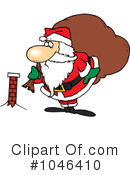 Santa Clipart #1046410 by toonaday