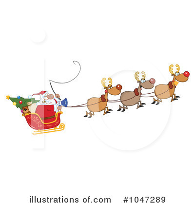Royalty-Free (RF) Santa Clipart Illustration by Hit Toon - Stock Sample #1047289