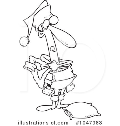 Royalty-Free (RF) Santa Clipart Illustration by toonaday - Stock Sample #1047983