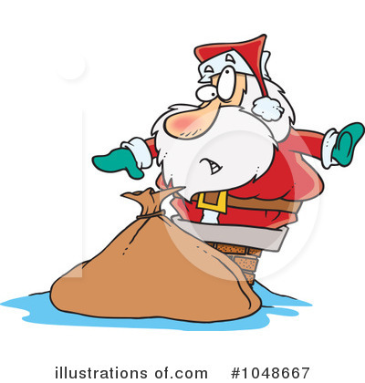 Royalty-Free (RF) Santa Clipart Illustration by toonaday - Stock Sample #1048667