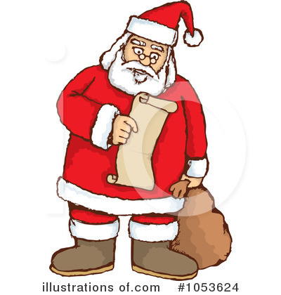 Royalty-Free (RF) Santa Clipart Illustration by Any Vector - Stock Sample #1053624